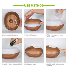 Load image into Gallery viewer, 200ml Wood Air Humidifier