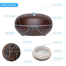 Load image into Gallery viewer, 550ml Wood Humidifier