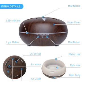 550ml Wood Humidifier