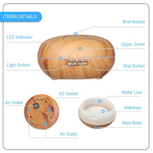 Load image into Gallery viewer, Wood Grain Humidifier